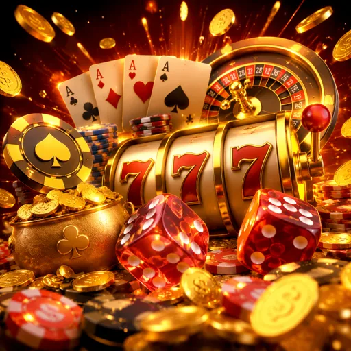 Grade escura de slots online com destaque dourado em um título de mecânica Megaways